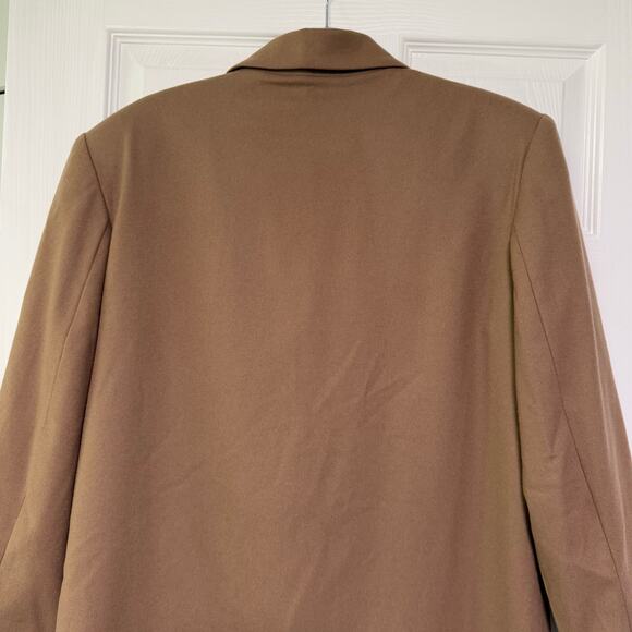 Character SuburbanWear Made in Poland Women's Tan Single Button Blazer Size 10 - Picture 15 of 16